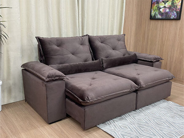 Sofá Retrátil Reclinável Zuqui