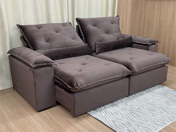 Sofá Retrátil Reclinável Zuqui