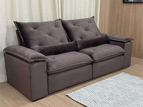 Sofá Retrátil Reclinável Zuqui