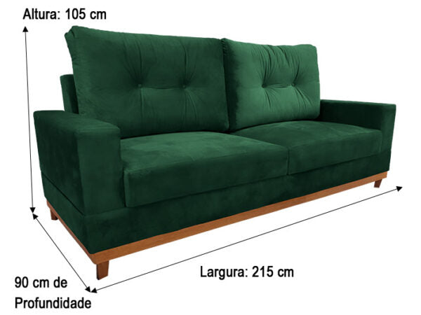 Sofá 3 Lugares Living Milena