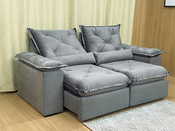 Sofá Retrátil Reclinável Zuqui