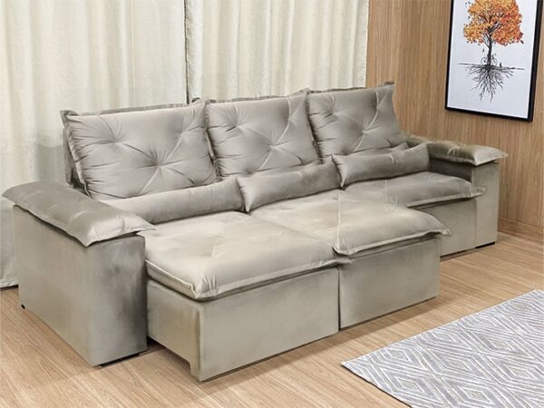 Sofá Retrátil Reclinável Grécia Plus