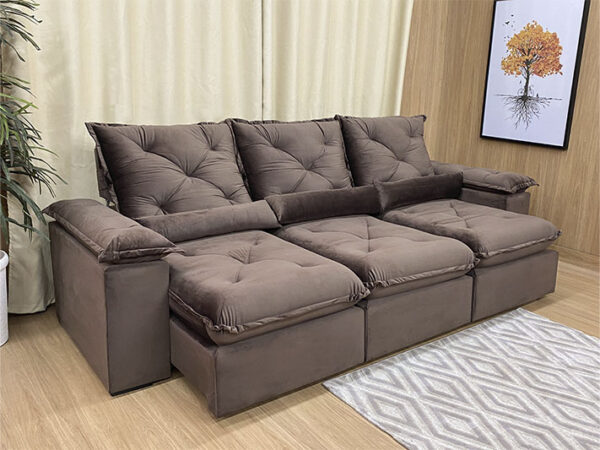 Sofá Retrátil Reclinável Zuqui Plus