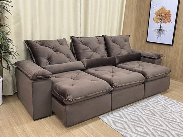 Sofá Retrátil Reclinável Zuqui Plus