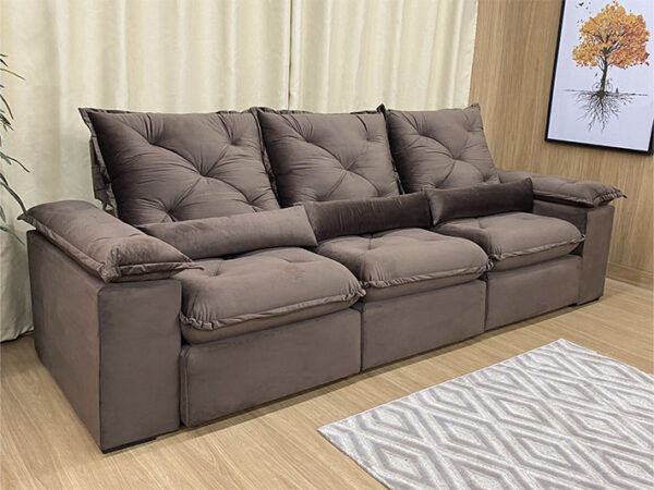 Sofá Retrátil Reclinável Zuqui Plus