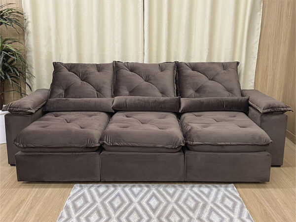 Sofá Retrátil Reclinável Zuqui Plus