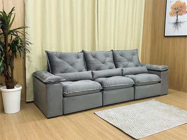 Sofá Retrátil Reclinável Zuqui Plus