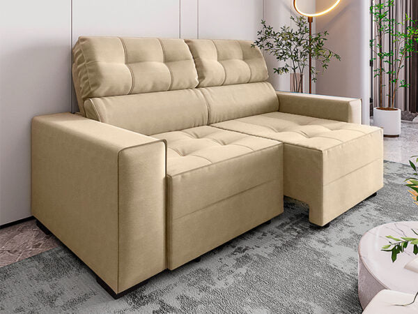Sofá Retrátil Reclinável França Premium