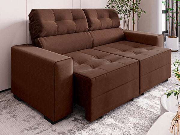 Sofá Retrátil Reclinável França Premium