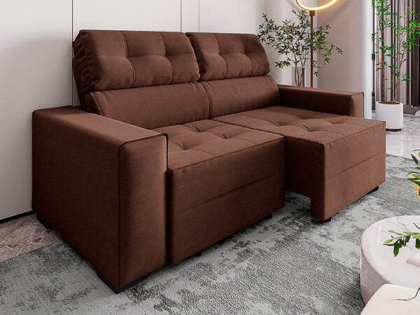 Sofá Retrátil Reclinável França Premium