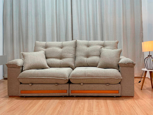 Sofá Retrátil Reclinável Gael