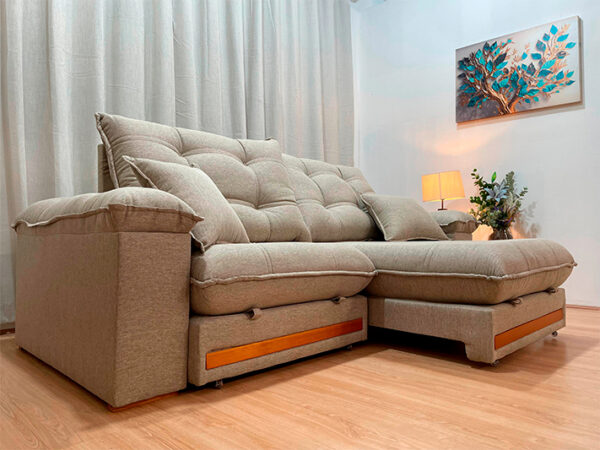 Sofá Retrátil Reclinável Gael