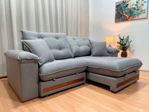 Sofá Retrátil Reclinável Gael