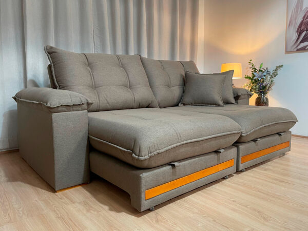 Sofá Retrátil Reclinável Gael